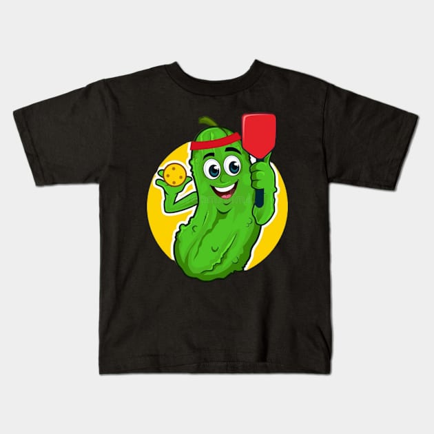 Pickle with a ball Kids T-Shirt by Fanu2612